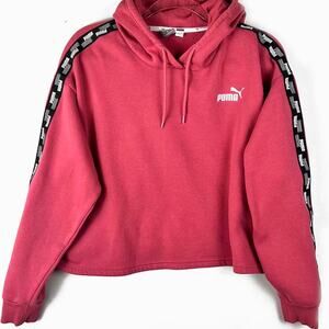 PUMA Cropped Hoodie Size Large